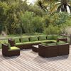 vidaXL Garden Lounge Set Brown