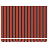vidaXL Retractable Awning Manual Orange and Black 137.80 x 98.43 in