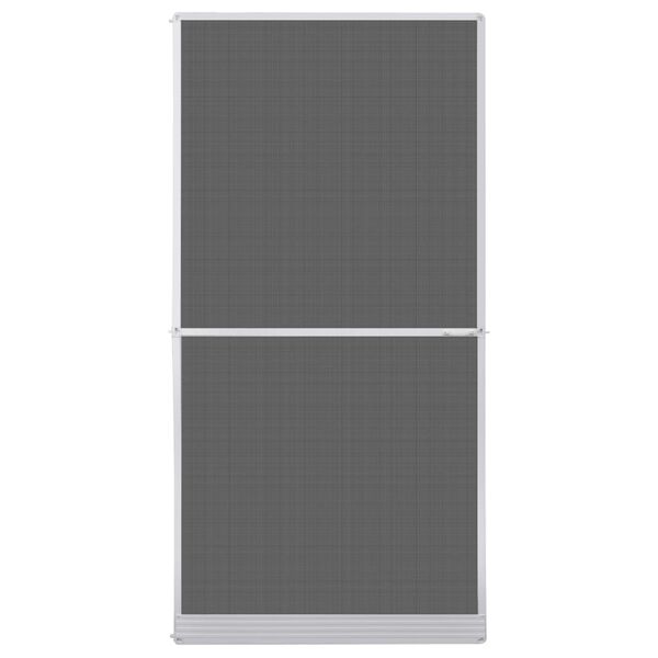 White Hinged Insect Screen for Doors 47.2"x94.5"