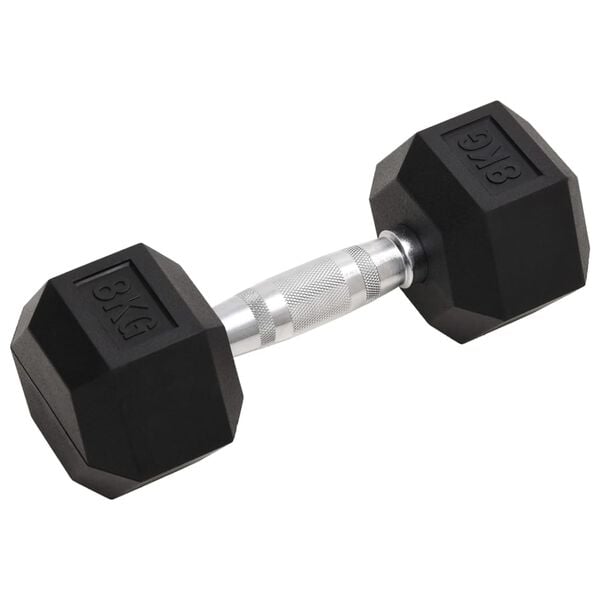 vidaXL Dumbbells 2 pcs 35.3 lb Total Cast Iron