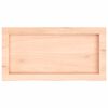 vidaXL Bathroom Countertop 23.6 x 11.8 x (0.8-1.6) " Untreated Solid Wood