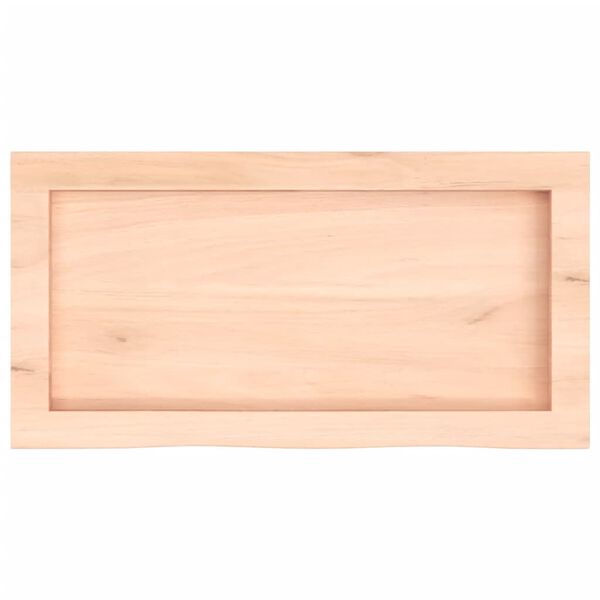 vidaXL Bathroom Countertop 23.6 x 11.8 x (0.8-1.6) " Untreated Solid Wood
