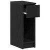 vidaXL Bedside Cabinet Black Oak Engineered Wood Compact Bedside Cabinet