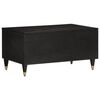 vidaXL Coffee Table Black Solid mango wood Medium Coffee Table