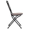 vidaXL Mosaic Bistro Set Terracotta Powder-coated iron, ceramic tile