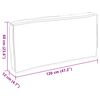 vidaXL Pallet Cushion for Seat / Backrest Black 120 x 60 x 12 cm