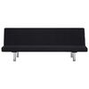 vidaXL Sofa Bed Black Polyester Upholstery Standard