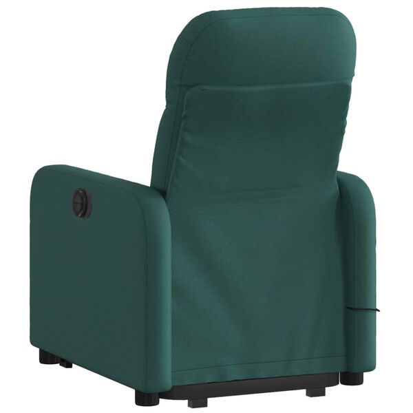 vidaXL Electric Stand Up Massage Recliner Chair Dark Green