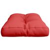 vidaXL Pallet Cushion Red 100% Polyester 27.6 x 15.7 x 4.7 in