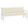 vidaXL Garden Bench Cushion Set of 2 Cream white