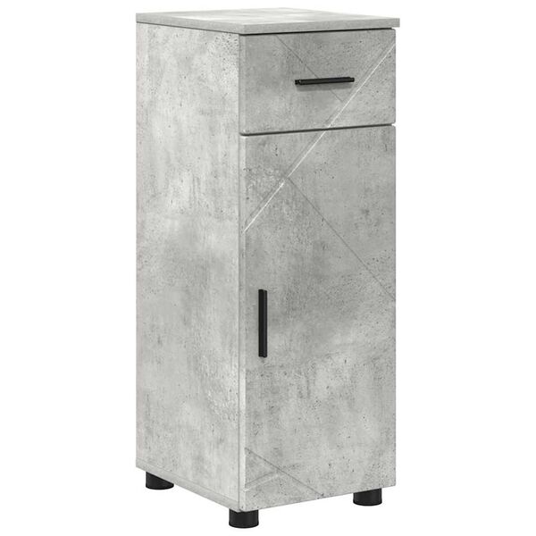 vidaXL Bathroom Cabinet Concrete Grey 11.81 x 13.78 x 31.50 in