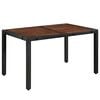 vidaXL Dining Set Brown and Black