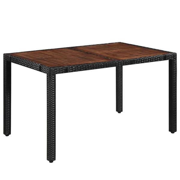 vidaXL Dining Set Brown and Black