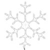vidaXL Christmas Snowflake Figure Set of 3 Warm White PVC, Steel 23.2 in