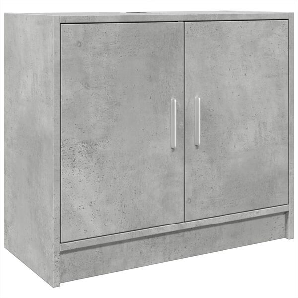 vidaXL Sink Cabinet Concrete Grey Engineered Wood Medium Sink Cabinet