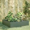 vidaXL Garden Raised Bed Olive Green Steel 39.4 x 39.4 x 9.8 in Tough
