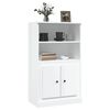 vidaXL Highboard High gloss white Engineered wood 23.6 x 14.0 x 40.7 in