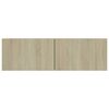 vidaXL TV Cabinet Sonoma Oak Engineered Wood Medium Drop-Down
