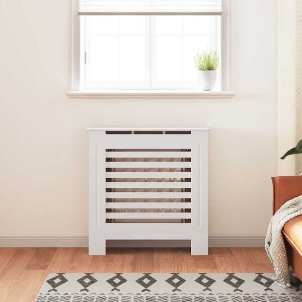 vidaXL MDF Radiator Cover White 30.7"