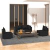 vidaXL Garden Lounge Set Black PE rattan Large Modular