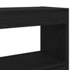 vidaXL Bookcase Black Oak 39.37 x 11.81 x 28.35 in Engineered Wood