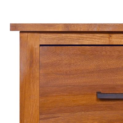 vidaXL TV Cabinet 35.4"x19.7"x14.6" Solid Teak Wood