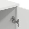 vidaXL Bathroom Cabinet Wall-mounted White 11.81 x 12.40 x 24.02 in