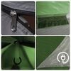vidaXL Camping Tent 2-Person Green Waterproof