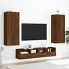 vidaXL TV Wall Unit Brown Oak Engineered Wood Large TV Wall Unit