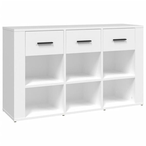 vidaXL Sideboard White Engineered wood Medium Sideboard Rectangular