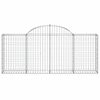 vidaXL Gabion Basket Set of 20 Silver Galvanized iron Large Durable
