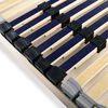 vidaXL Slatted Bed Base without Mattress with 42 Slats 7 Zones 100 x 78.7 "