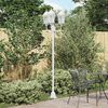 vidaXL Garden Light White 22.44 x 19.29 x 94.88 in Aluminium and Glass