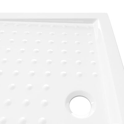 vidaXL Shower Base Tray with Dots White 35.4"x27.6"x1.6" ABS