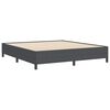 vidaXL Box Spring Bed Dark Grey 70.87 x 78.74 in Velvet