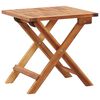 vidaXL Coffee Table Natural wood Solid Acacia Wood 15.7x15.7in Foldable