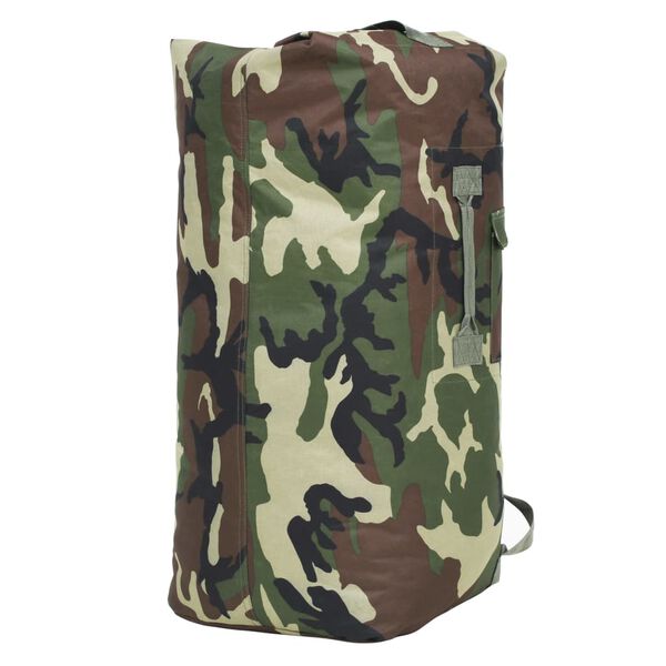 vidaXL Army-Style Duffel Bag 22.5 gal Camouflage