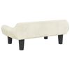 vidaXL Kids Sofa Cream Velvet (100% polyester), solid pine wood, plastic