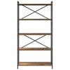 vidaXL Bookshelf Old wood 31.50 x 11.81 x 61.02 in Engineered Wood