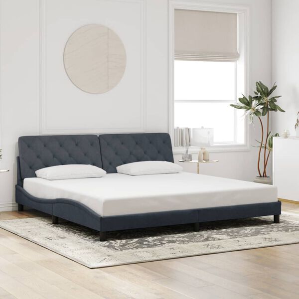 vidaXL Bed Frame Dark Grey