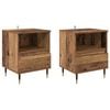 vidaXL Bedside Cabinet 2 pcs Old Wood 15.75 x 13.78 x 19.69 in