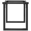 vidaXL Coffee Table Legs O-Frame 27.6"x11.8"x16.9" Steel