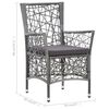 vidaXL 5 Piece Patio Dining Set Gray