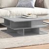 vidaXL Coffee Table Concrete gray Engineered wood Medium Coffee Table