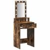 vidaXL Dressing Table Brown 19.69 x 16.14 x 55.12 in Engineered Wood
