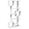 vidaXL Book Cabinet White Engineered Wood Tall Book Cabinet