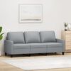 vidaXL 3-seater Sofa Light grey Fabric (100% polyester), metal, textilene