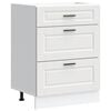 vidaXL Kitchen Base Cabinet White Engineered wood Medium