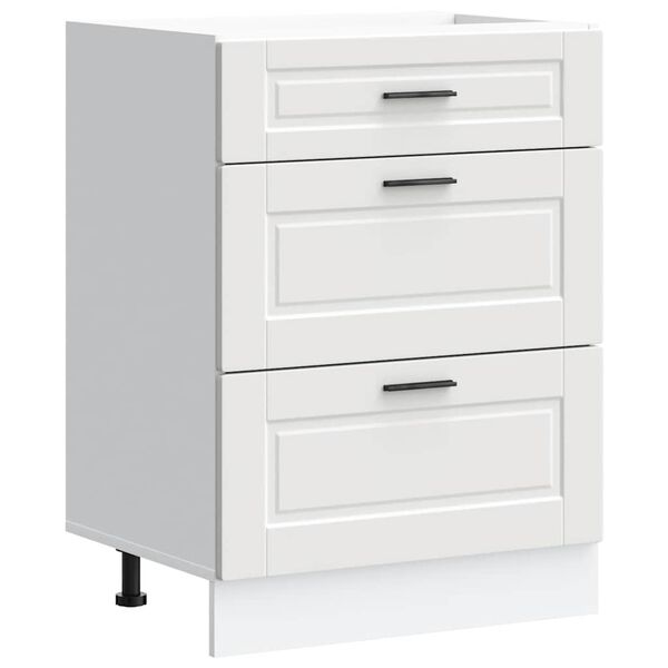 vidaXL Kitchen Base Cabinet White Engineered wood Medium