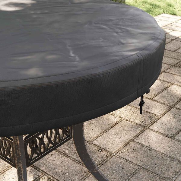 vidaXL Outdoor Table Cover 24.41 x 24.41 x 3.94 in 420D Oxford Fabric